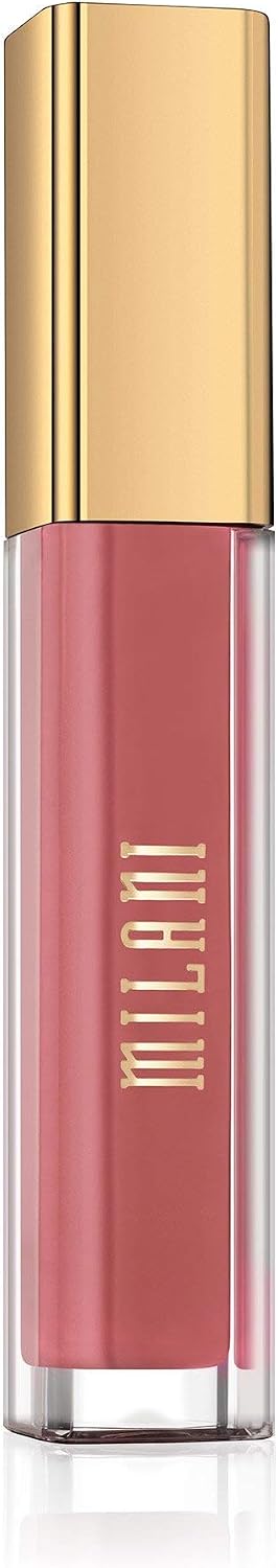 Milani Amore Satin Matte Lip Creme Plush open packaging showcasing primer infused formula