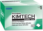 Kimtech Kimwipes front view of dispenser box packaging