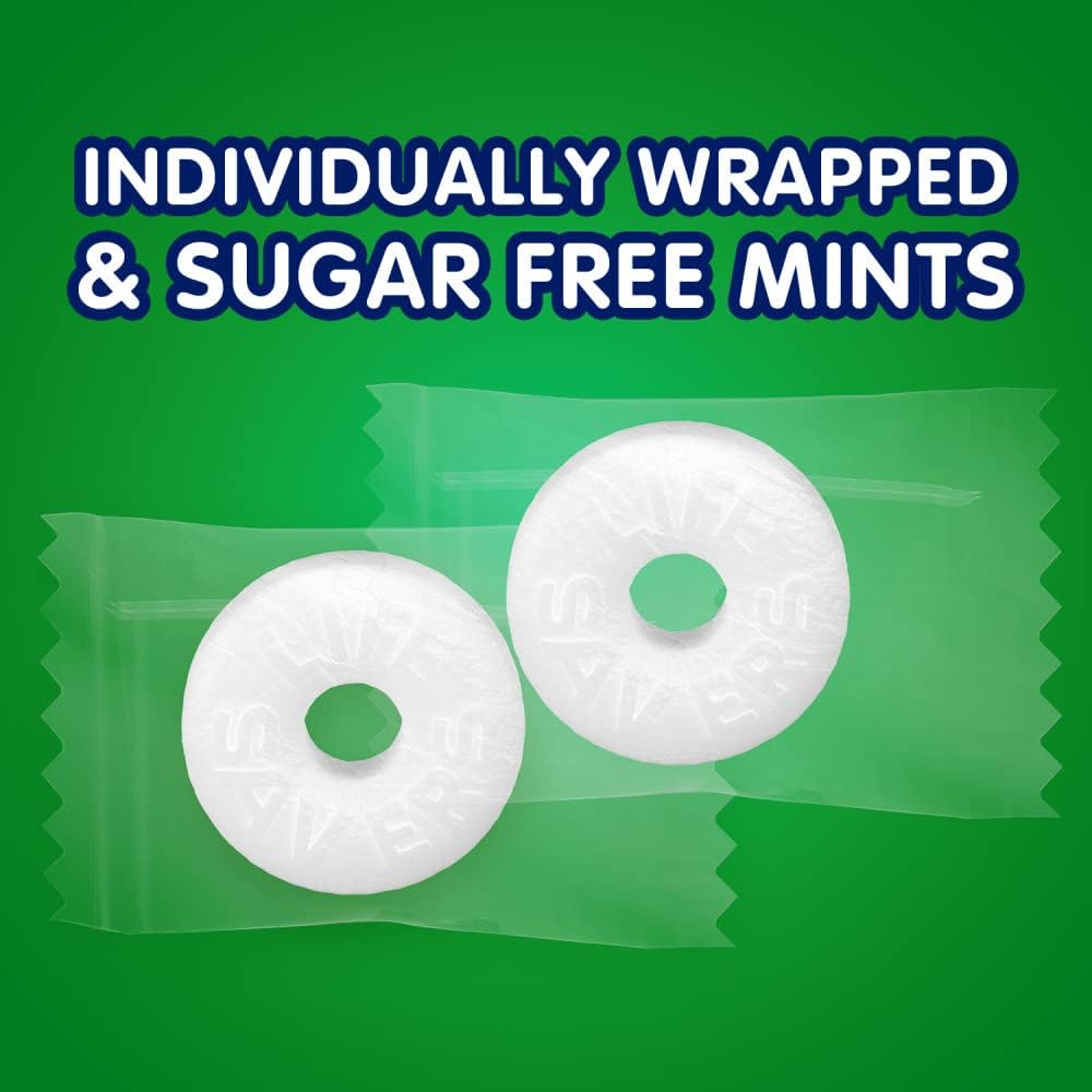 Individually wrapped Wint-O-Green mint pieces