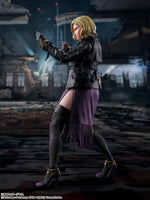 Tamashii Nations Nina Williams action figure holding handgun accessories