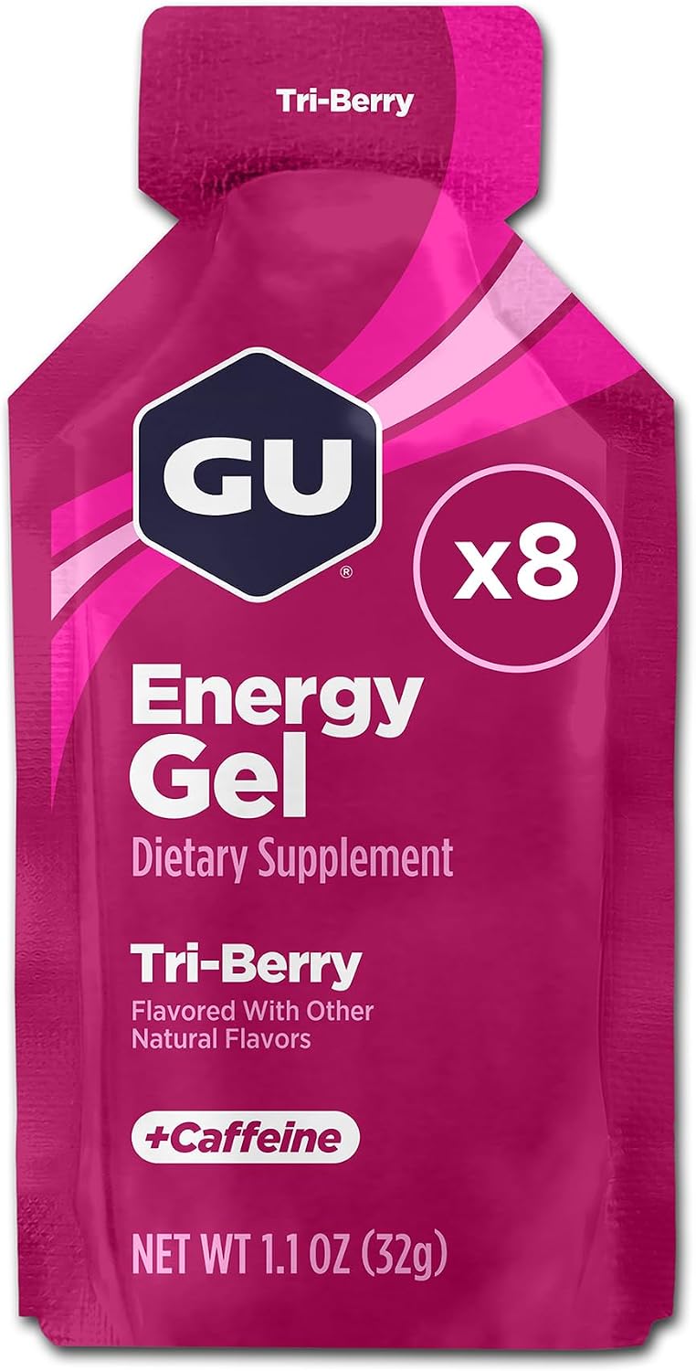 GU Energy Original Sports Nutrition Energy Gel Tri-Berry front view packet