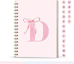 Pink Cute Bow Journal Spiral Notebook for Girls, 5.5 x 8.3 Inch | Initial M School Journal Diary Gifts for Teen Girl Kids, Personalized Gifts for Women, Pink Bow Hardcover Spiral Notebook - Image 12