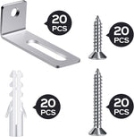 Oudain whiteboard mounting kit screws and expansion tubes
