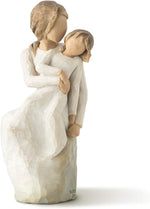 Willow Tree Mother Daughter figure front view showing mother and child embrace
