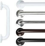 Vive Grab Bar for Showers - Bathroom Antislip Handrail for Seniors/Elderly | Assistance Product, Heavy Duty Shower Handles, Handicap Grab Bars, Stainless Steel, Multipurpose, 440 lbs (Black) - Image 13
