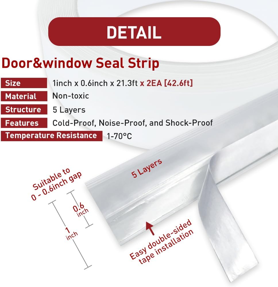HA SHI five-layer silicone seal strip close up texture