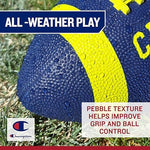 Champion Blitz rubber football inflated and ready for outdoor training sessions.