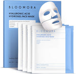 Bloomora hyaluronic acid collagen face mask front view product packaging