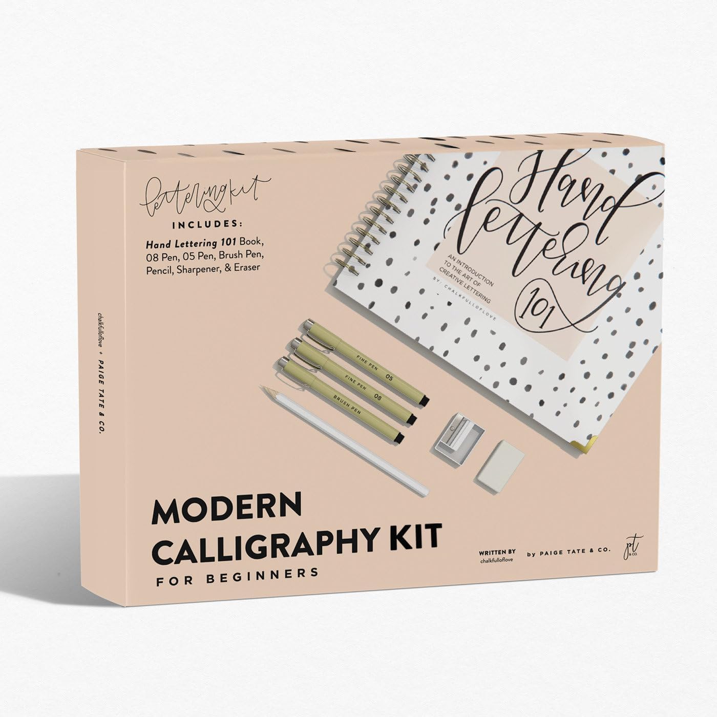 Modern Calligraphy Kit for Beginners: A Creative Craft Kit for Adults featuring Hand Lettering 101 Book, Brush Pens, Calligraphy Pens, and More (Calligraphy Practice Book Series) - Image 1