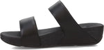 FitFlop women's lulu adjustable leather slides sole cushioning