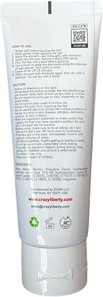 Crazy Liberty Caribbean Blue dog hair dye application gel bottle