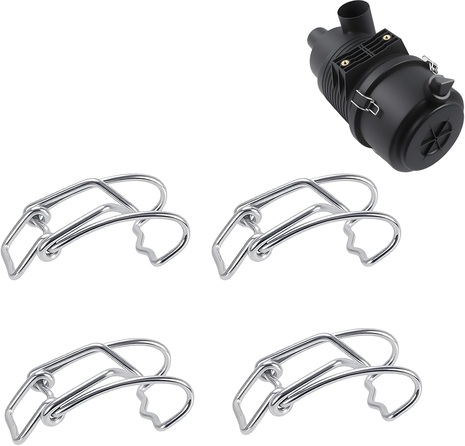 Stufool air cleaner end cap metal clip front view automotive replacement hardware