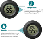 Rojuna digital humidity meter showing temperature and humidity readings
