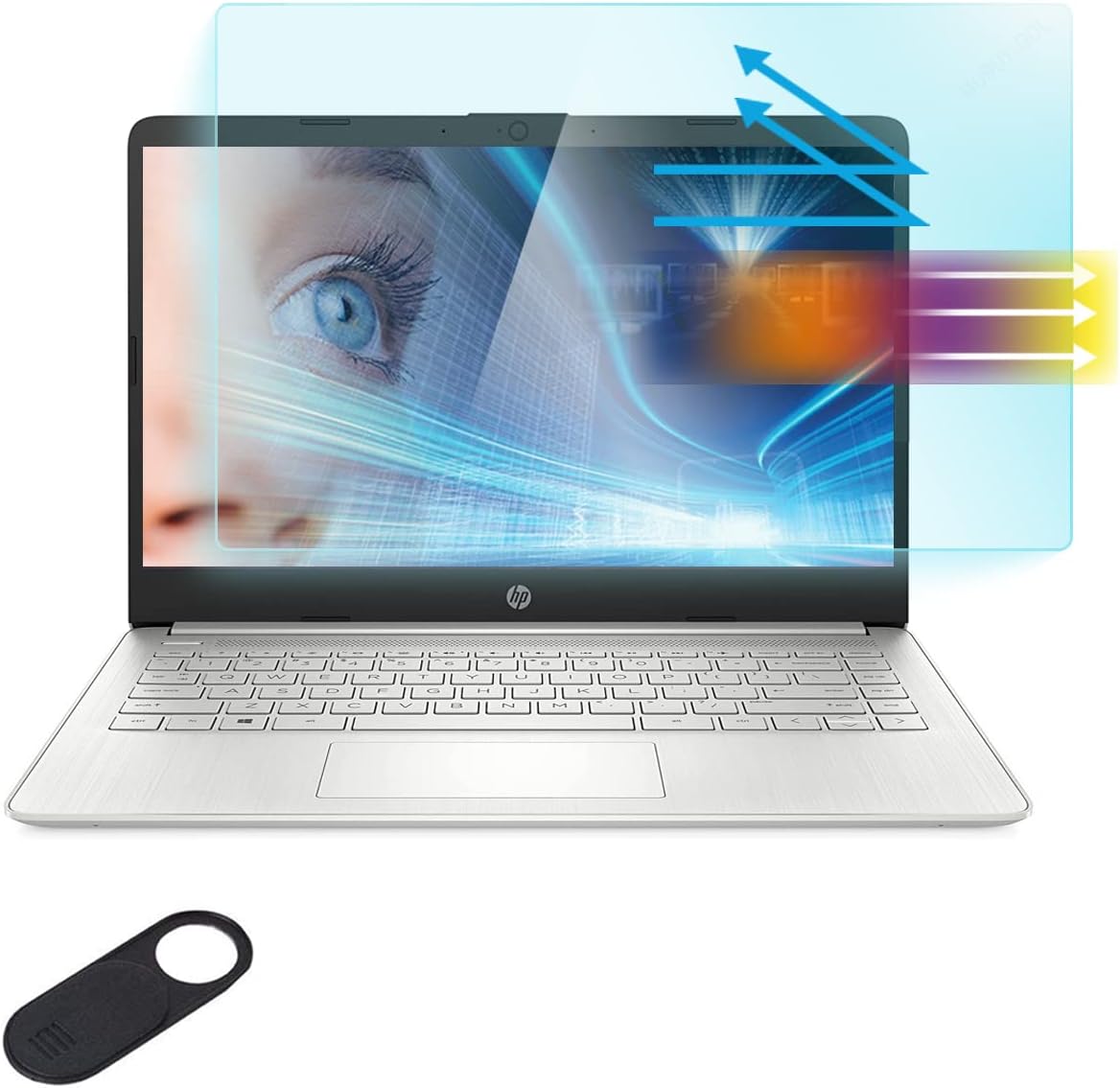 Mubuy-gol anti blue light screen protector for HP laptop