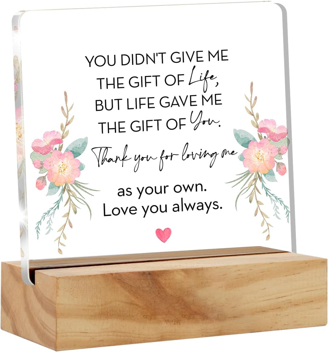 Mom's Gift to My Son: Acrylic Desk Plaque Sign with Wood Stand for Home Office - Image 10