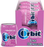 ORBIT Gum Bubblemint Sugar Free Mint Sugarless Fresh Breath Chewing Gum, 120 Piece Resealable Bulk Bottle - Image 10