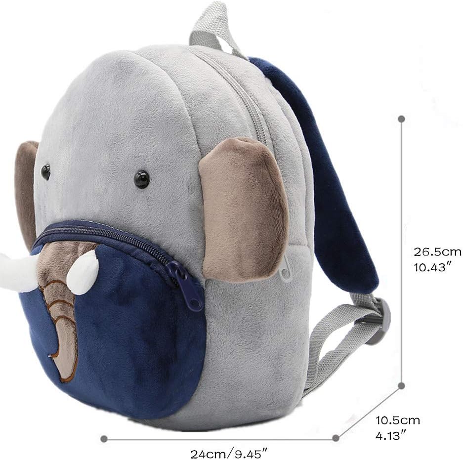 Ladyzone zoo animal toddler backpack side profile view