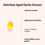 Micro Ingredients Odorless Garlic 150 Softgels nutritional facts supplement panel