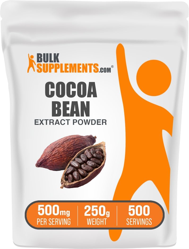 Natural non GMO sugar free cocoa bean extract powder ingredients list