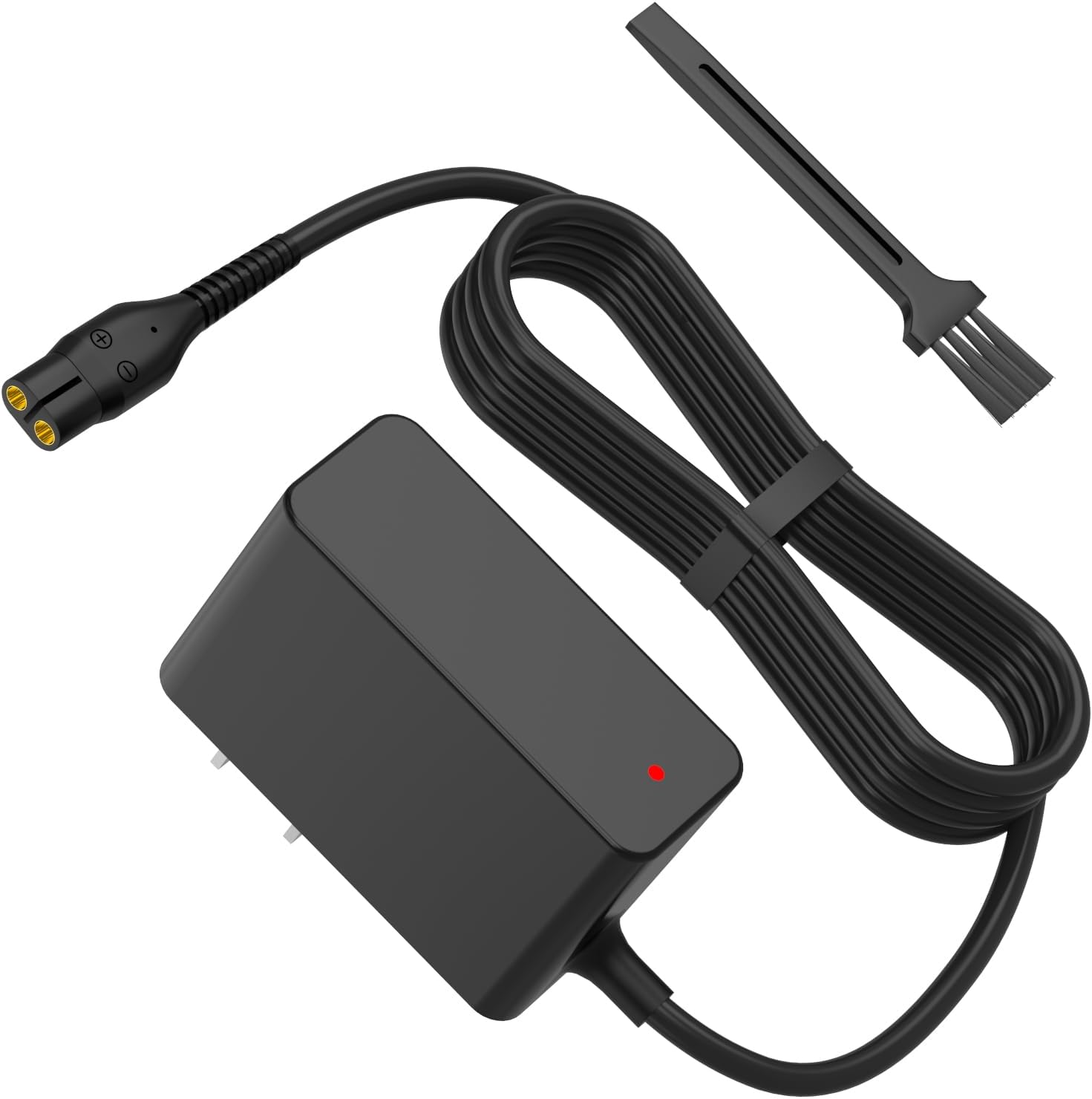 BENSN 4.3V shaver charger front view showing the standard Indian wall plug and precise two pin connector layout