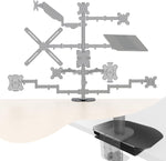 Demonstration of 75mm and 100mm VESA pattern compatibility on Pholiten adapter