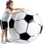 Shindel giant inflatable soccer ball front view for backyard lawn sports