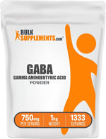 BulkSupplements GABA powder gluten free certification label