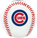 Rawlings MLB baseball featuring traditional red stitching detail