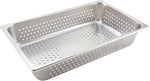 Winco stainless steel pan stacking lugs closeup