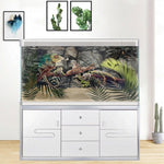 Dtekoj 48x24 inches aquarium background installation with double sided tape