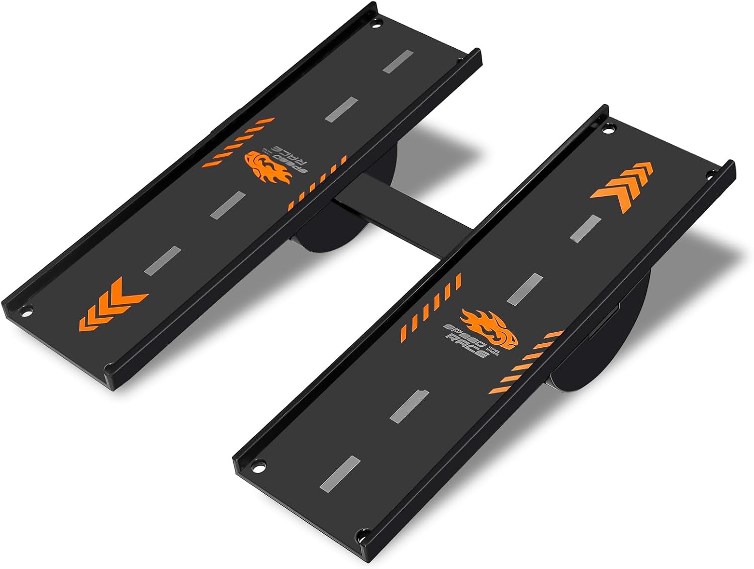 Hobby Fans RC car jump ramp front view showing takeoff board.