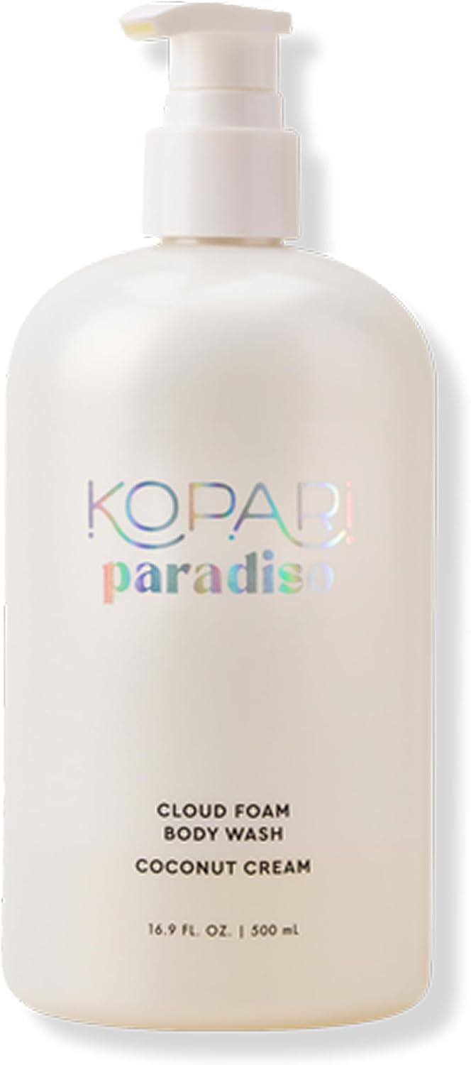 Kopari Paradiso Cloud Foam Body Wash - Peach Sky | Hydrating Foaming Body Wash with Hyaluronic Acid & Vitamin E | Gentle Cleanse, Juicy Scent - Image 11