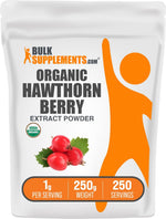 BulkSupplements organic botanical extract powder measured on a spoon
