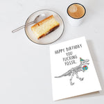 Chenive funny birthday card with gold envelope