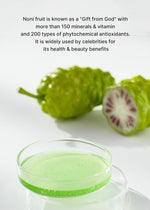 Celimax noni extract ampoule being absorbed smoothly into the skin surface