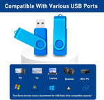 Nicepicten jump drive showing built-in keychain loop and LED indicator
