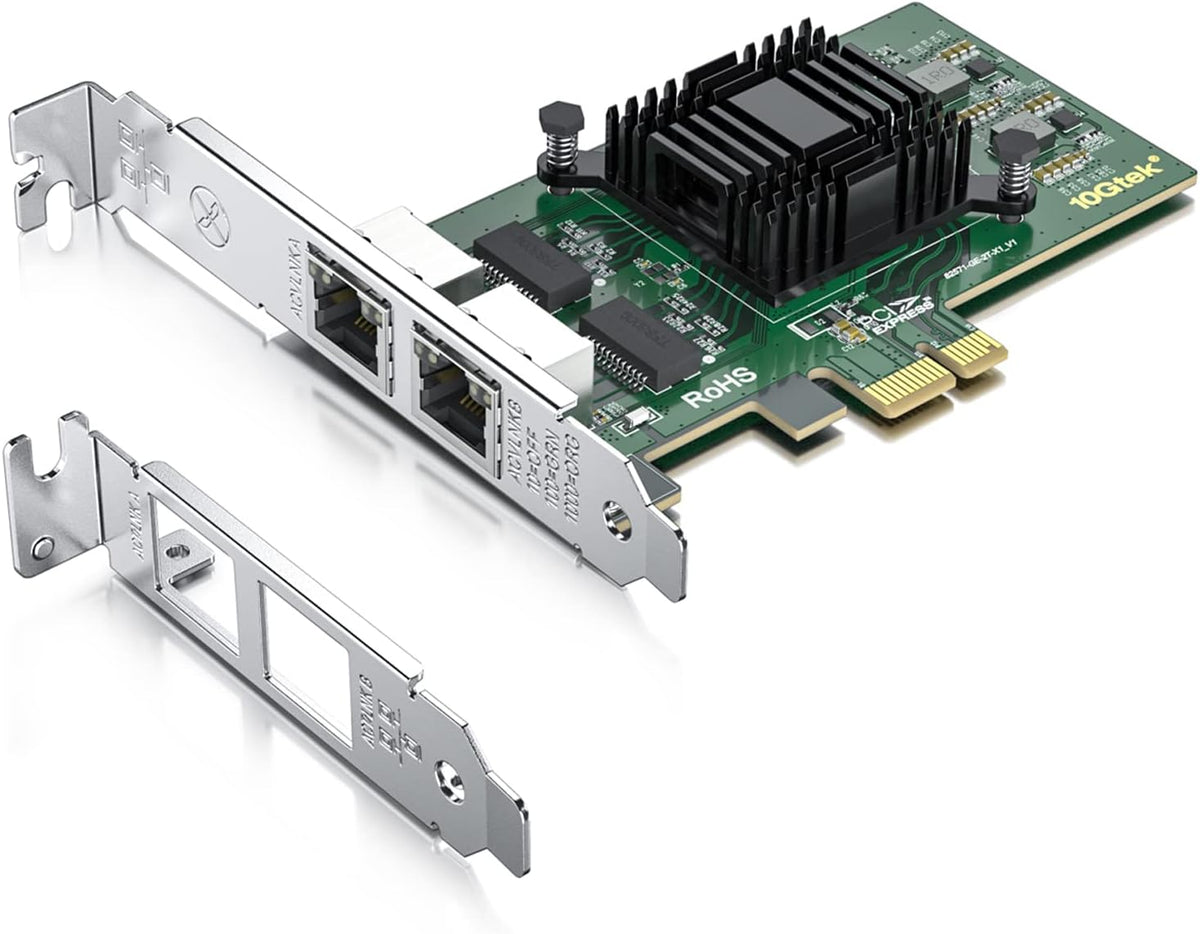 Gigabit Dual NIC with Intel 82576 Chip, 1Gb Network Card Compare to Intel E1G42ET NIC, 2 RJ45 Ports, PCI Express 2.1 X1, Ethernet Card with Low Profile for Windows/Windows Server/Linux - Image 10