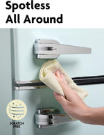 Demonstration of super absorbent microfiber cloth wiping kitchen spill