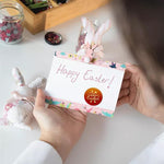 CRASPIRE rabbit sealing wax stamp shown with wooden handle