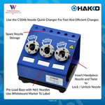 Hakko tool part threaded base view