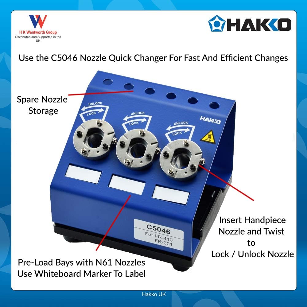 Hakko tool part threaded base view