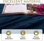 StangH luxury velvet curtain back loop tab hanging mechanism
