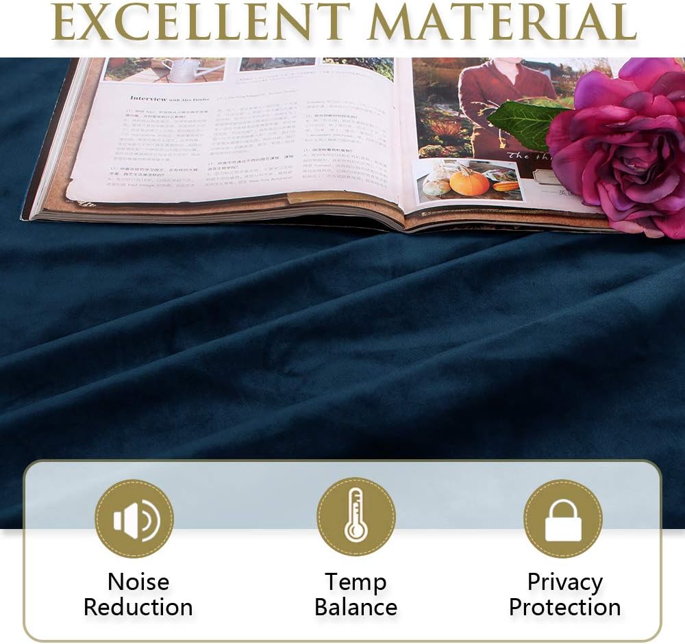 StangH luxury velvet curtain back loop tab hanging mechanism