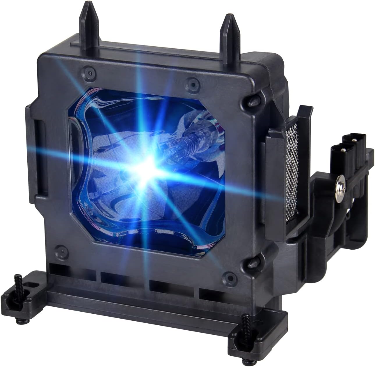 Araca Stanlamp LMP-H202 replacement projector lamp module front view showing high pressure bulb