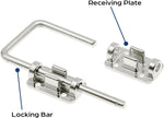 Prime-Line Patio Sliding Door Loop Lock, Child Safety & Security, Chrome - Image 2