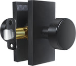 Hiemey black interior door handle installed on door