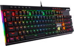 Redragon K580 Wired RGB Mechanical Gaming Keyboard, Macro Key & Media Wheel | 5 On-Board Keybinding Buttons for MMO MOBA Games, Dedicated Media Controls, Classic Tactile Blue Switch for Hype Typing Feel - Image 10