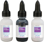 Twist cap detail on liquid polymer clay bottles for precise application