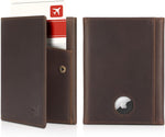 Polare full grain leather pilot wallet front view