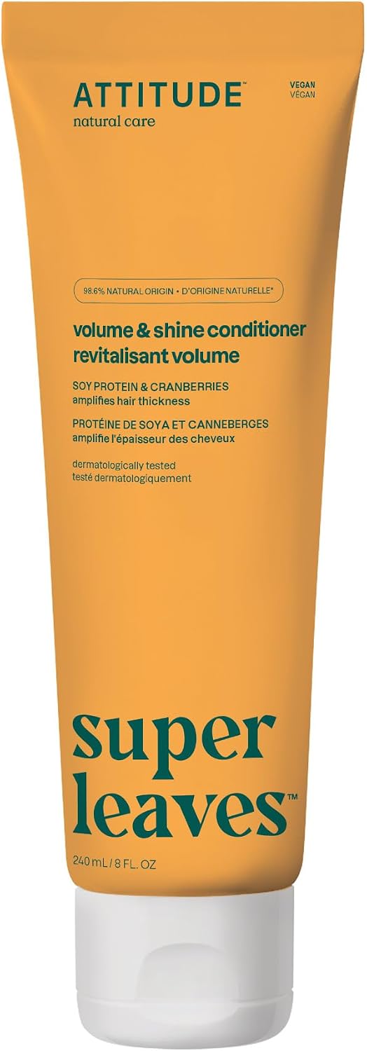 ATTITUDE volume and shine hair conditioner front view bottle